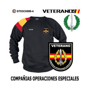 Sudadera-bandera Veterano COE Compañías Operaciones Especiales – Boina Verde