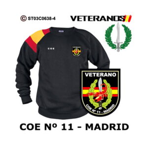 Sudadera-bandera Veterano COE 11 Madrid – Boina Verde