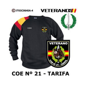 Sudadera-bandera Veterano COE 21 Tarifa – Boina Verde