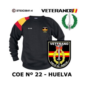 Sudadera-bandera Veterano COE 22 Huelva – Boina Verde