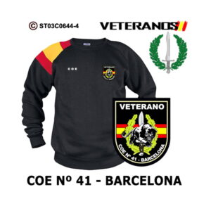 Sudadera-bandera Veterano COE 41 Barcelona – Boina Verde