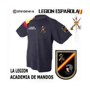 Camiseta-bandera Academia de los Mandos Legionarios – Legión Española 1977 – 1987
