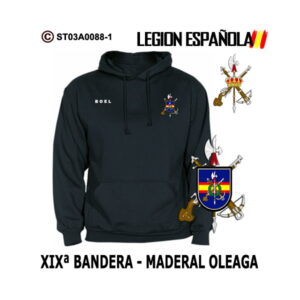 Sudadera-capucha XIXª Bandera – Maderal Oleaga – BOEL