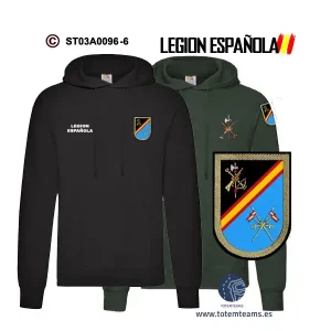 Sudadera-capucha Grupo Ligero de Caballería Legión Española
