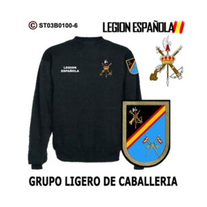 Sudadera-clásica Grupo Ligero de Caballería – Legión Española 1977 – 1987