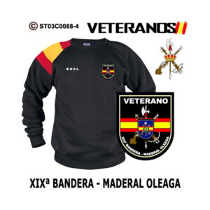 Sudadera-bandera Veterano XIXª Bandera – Maderal Oleaga – BOEL