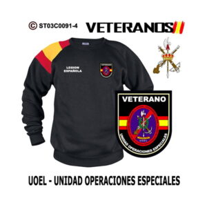 Sudadera-bandera Veterano UOEL – Unidad Operaciones Especiales – BOEL