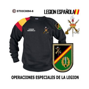 Sudadera-bandera Operaciones Especiales de la Legión Española 1977 – 1987