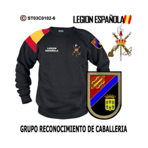 Sudadera-bandera Grupo Reconocimiento de Caballería – Legión Española 1977 – 1987