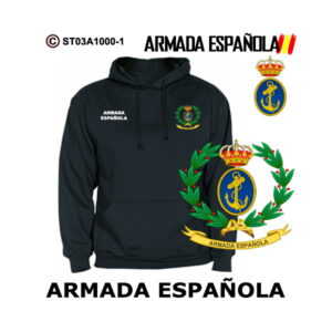 Sudadera-capucha Armada Española Corona Laurel