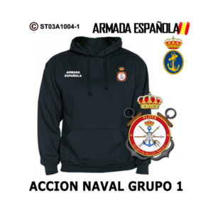 Sudadera-capucha Grupo 1 de Acción Naval - Armada Española