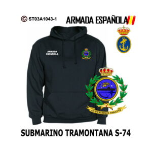 Sudadera-capucha Submarino Tramontana S-74 - Armada Española
