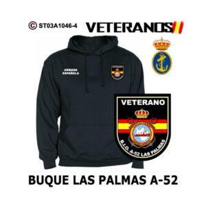 Sudadera-capucha Veterano Buque Las Palmas A-52 - Armada Española