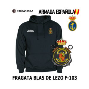 Sudadera-capucha Fragata Blas de Lezo F-103 - Armada Española