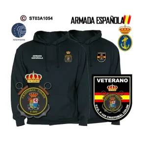 Sudadera-capucha Fragata Cristóbal Colon F-105 - Armada Española