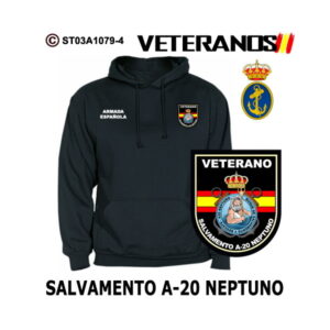 Sudadera-capucha Veterano Salvamento Neptuno A-20 – Armada Española