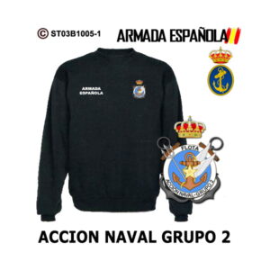 Sudadera-clásica Grupo 2 de Acción Naval - Armada Española