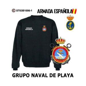 Sudadera-clásica Grupo Naval de Playa - Armada Española