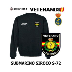 Sudadera-clásica Veterano Submarino Siroco S-72 - Armada Española