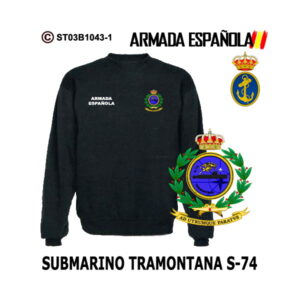 Sudadera-clásica Submarino Tramontana S-74 - Armada Española