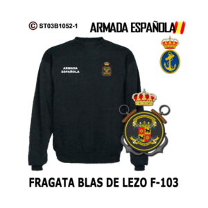 Sudadera-clásica Fragata Blas de Lezo F-103 - Armada Española