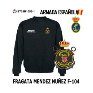 Sudadera-clásica Fragata Méndez Núñez F-104 - Armada Española