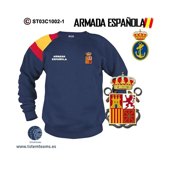 Sudadera-bandera Bandera de Proa Armada Española - Imagen 3