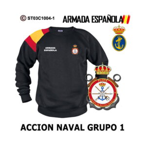 Sudadera-bandera Grupo 1 de Acción Naval - Armada Española