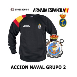 Sudadera-bandera Grupo 2 de Acción Naval - Armada Española