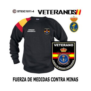 Sudadera-bandera Veterano Fuerza de Medidas Contra Minas - Armada Española