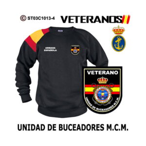 Sudadera-bandera Veterano Unidad de Buceadores M.C.M. - Armada Española
