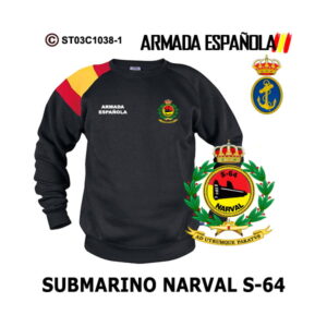 Sudadera-bandera Submarino Narval S-64 - Armada Española