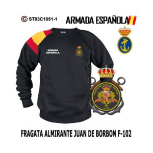 Sudadera-bandera Fragata Almirante Juan de Borbón F-102 – Armada Española