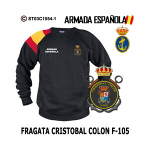 Sudadera-bandera Fragata Cristóbal Colon F-105 - Armada Española