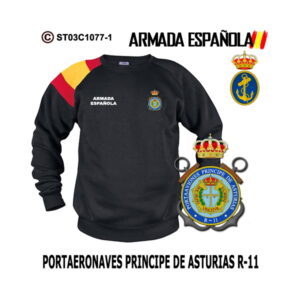 Sudadera-bandera Portaeronaves Príncipe de Asturias R-11 - Armada Española