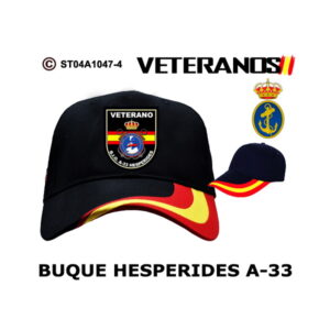 Gorra Veterano Buque Hespérides A-33 - Armada Española