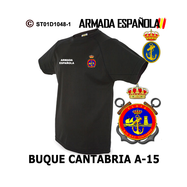 Camiseta Buque Cantabria A-15 – Armada Española - Imagen 5