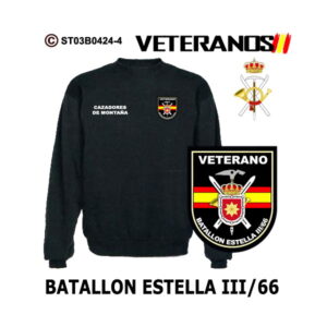 Sudadera-clásica Veterano Batallón Estella III/66 Cazadores de Montaña