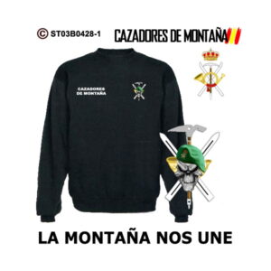 Sudadera-clásica La Montaña nos une - Cazadores de Montaña