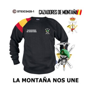 Sudadera-bandera La Montaña nos une - Cazadores de Montaña