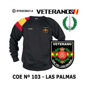 Sudadera-bandera Veterano COE Nº103 Las Palmas - Boina Verde