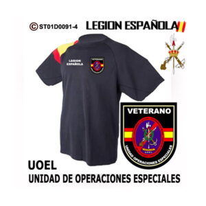 Camiseta-Bandera Veterano UOEL – Unidad Operaciones Especiales – BOEL