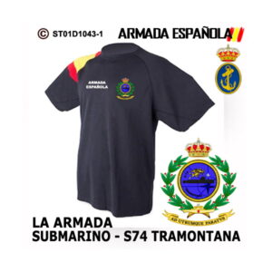 Camiseta Submarino Tramontana S-74 – Armada Española