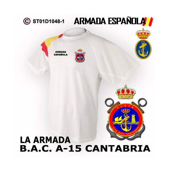 Camiseta Buque Cantabria A-15 – Armada Española - Imagen 3