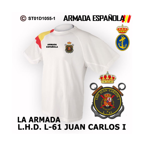 Camiseta Buque LHD Juan Carlos I L-61 – Armada Española - Imagen 3