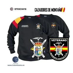 Sudadera-bandera Regimiento Arapiles nº 62 – Cazadores de Montaña