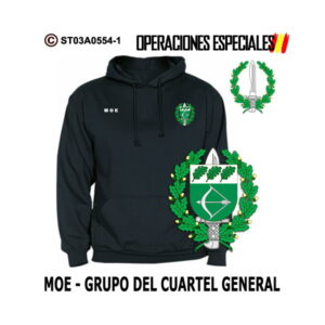 Sudadera-capucha Grupo del Cuartel General MOE - Boina Verde