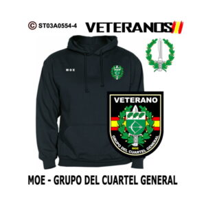 Sudadera-capucha Veterano Grupo del Cuartel General MOE - Boina Verde