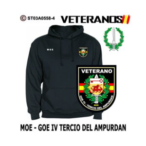 Sudadera-capucha Veterano MOE-GOE IV Tercio del Ampurdán - Boina Verde
