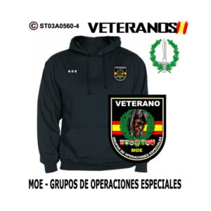 Sudadera-capucha Veterano MOE Grupos de Operaciones Especiales - Boina Verde